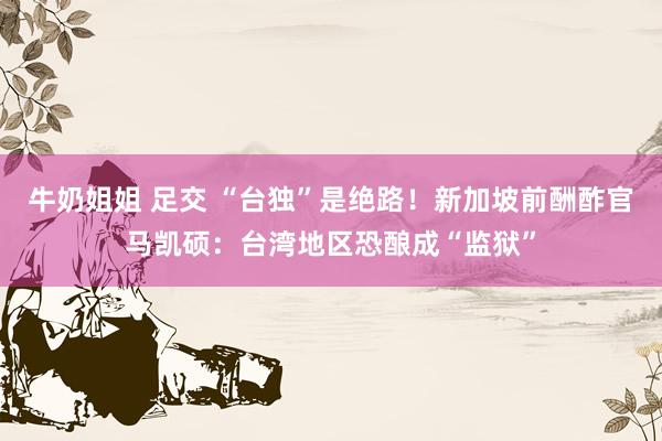 牛奶姐姐 足交 “台独”是绝路！新加坡前酬酢官马凯硕：台湾地区恐酿成“监狱”